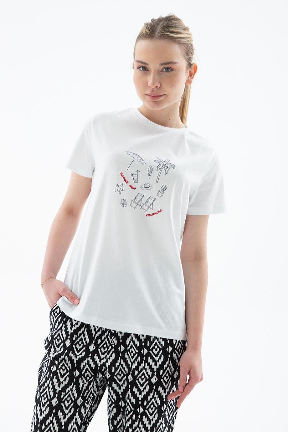 FASHİON FRİENDS0308-2Y5 F.FRIENDS T-SHIRTBEYAZ