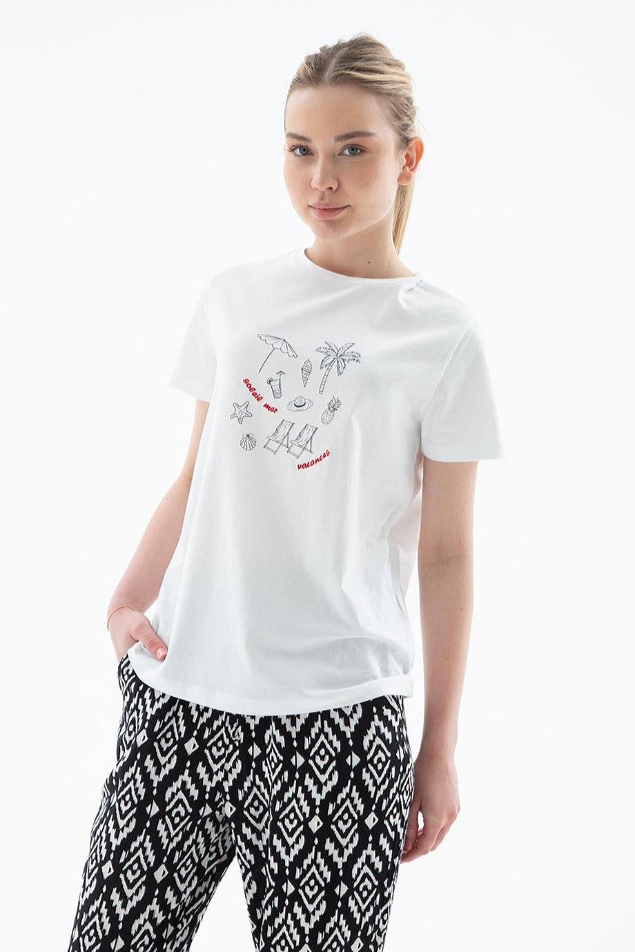 FASHİON FRİENDS0308-2Y5 F.FRIENDS T-SHIRTBEYAZ