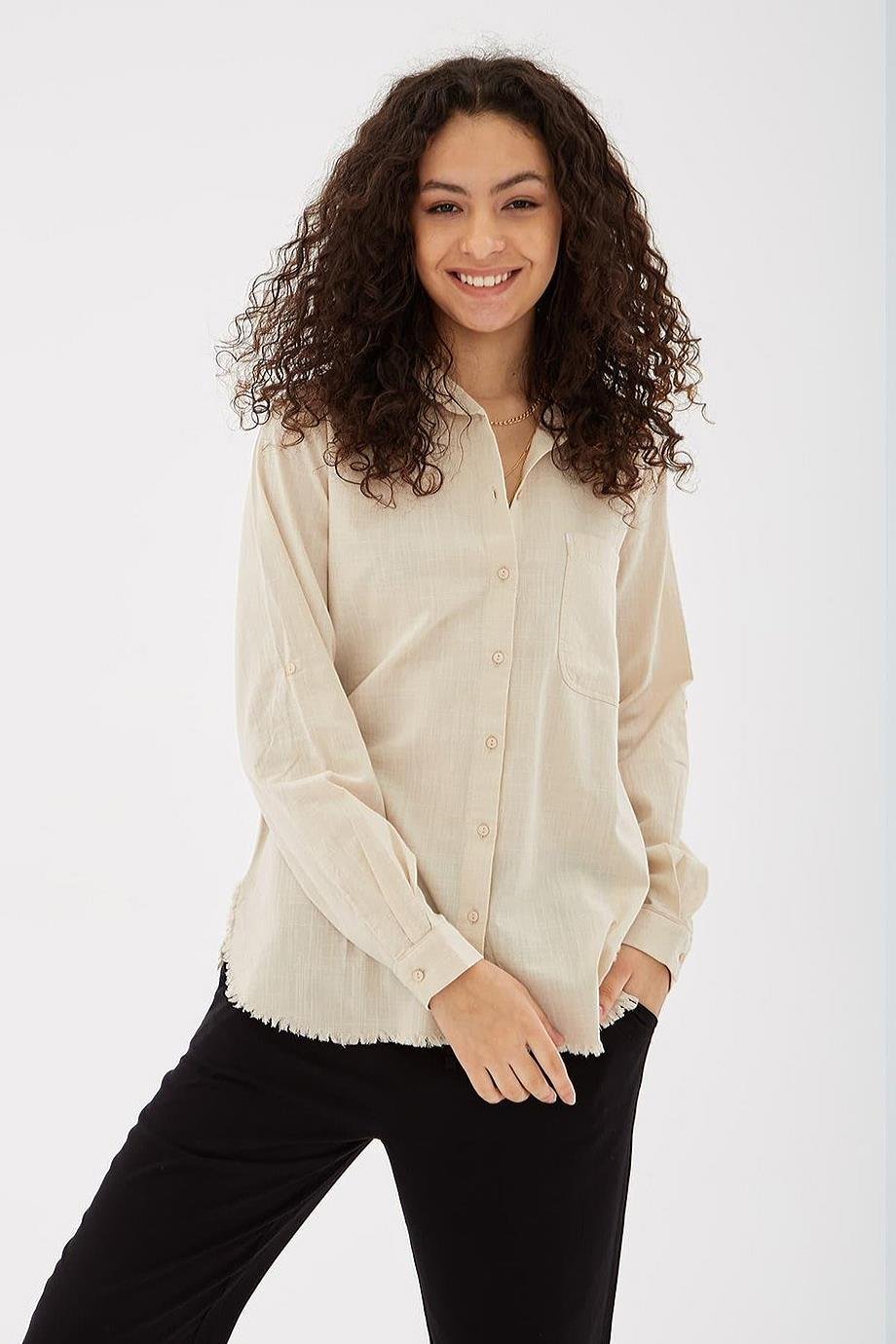 FASHİON FRİENDS0390-2Y5 F.FRIENDS GÖMLEKBEJ