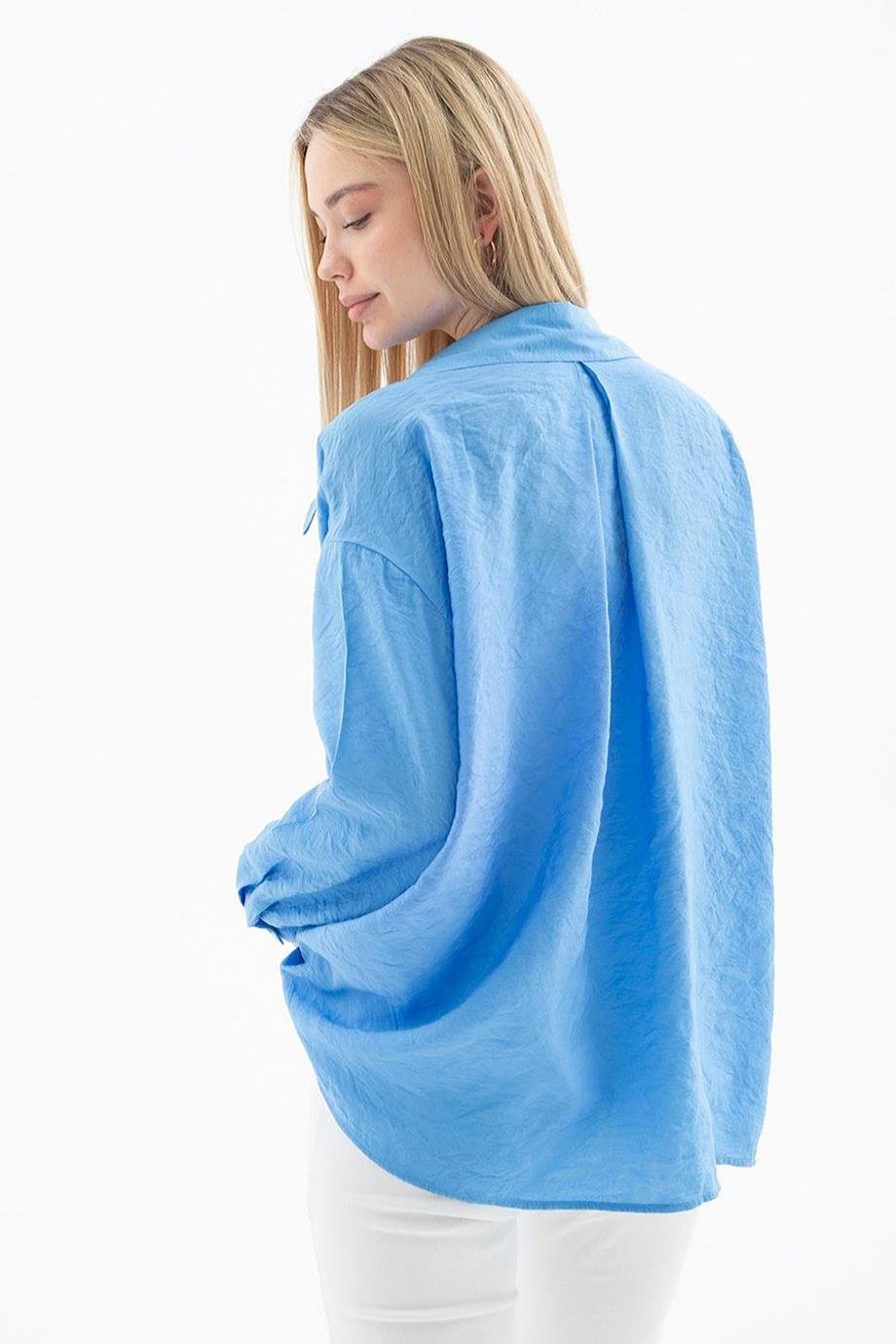 FASHİON FRİENDS0571-2Y5 F.FRIENDS GÖMLEKMAVİ