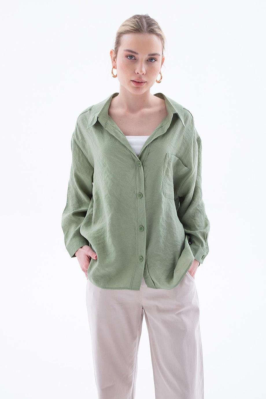 FASHİON FRİENDS0571-2Y5 F.FRIENDS GÖMLEKHAKİ