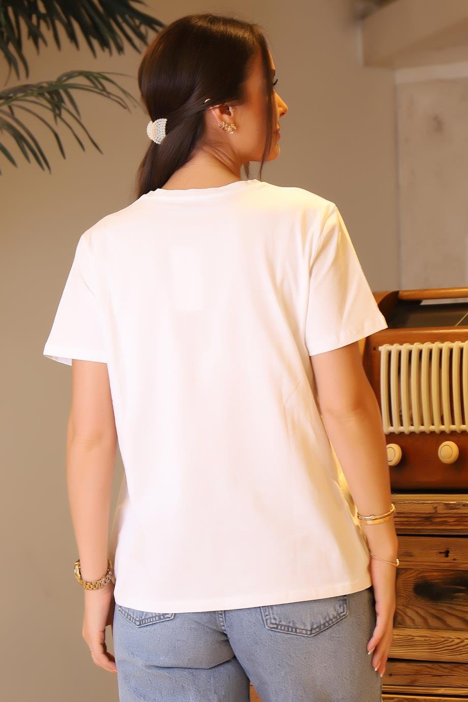 FASHİON FRİENDS0723-2Y4 F.FRIENDS TSHIRTBEYAZ