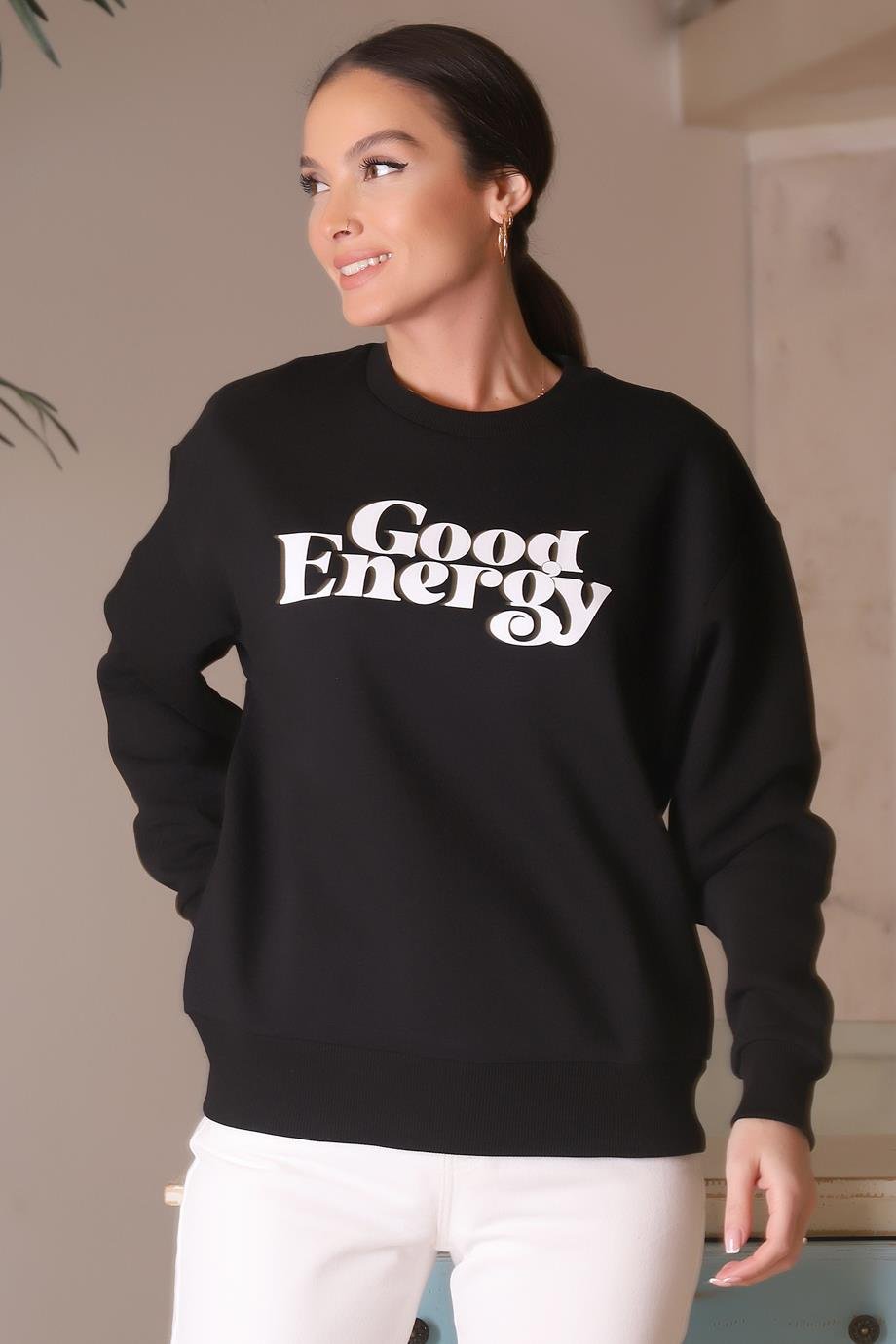FASHİON FRİENDS0841-2K4 F.FRIENDS SWEATSİYAH