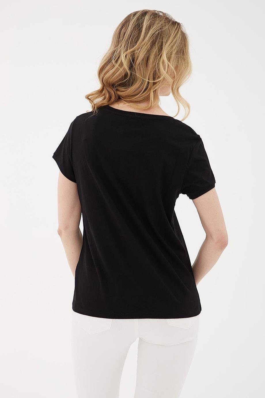 FASHİON FRİENDS0932-2Y5 F.FRIENDS T-SHIRTSİYAH