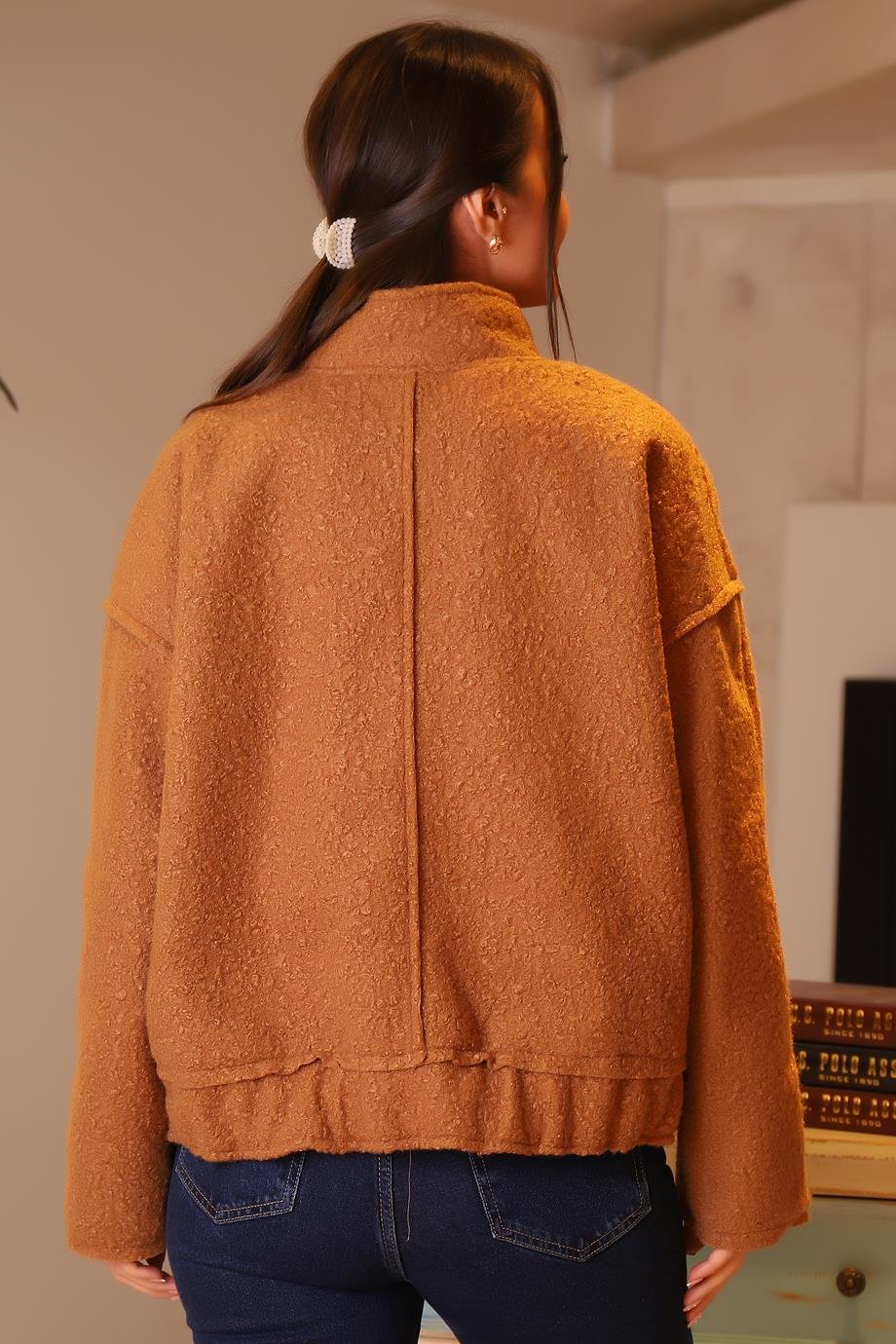 HOT FASHİON54411-2K4 HOT FASHİON CEKETCAMEL