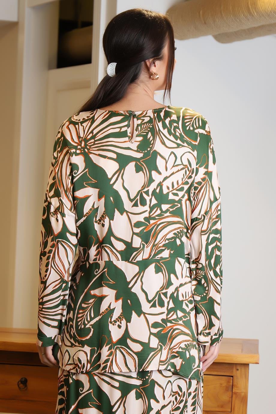 HUKKA4015-2Y4 HUKKA BLUZDESENLİ