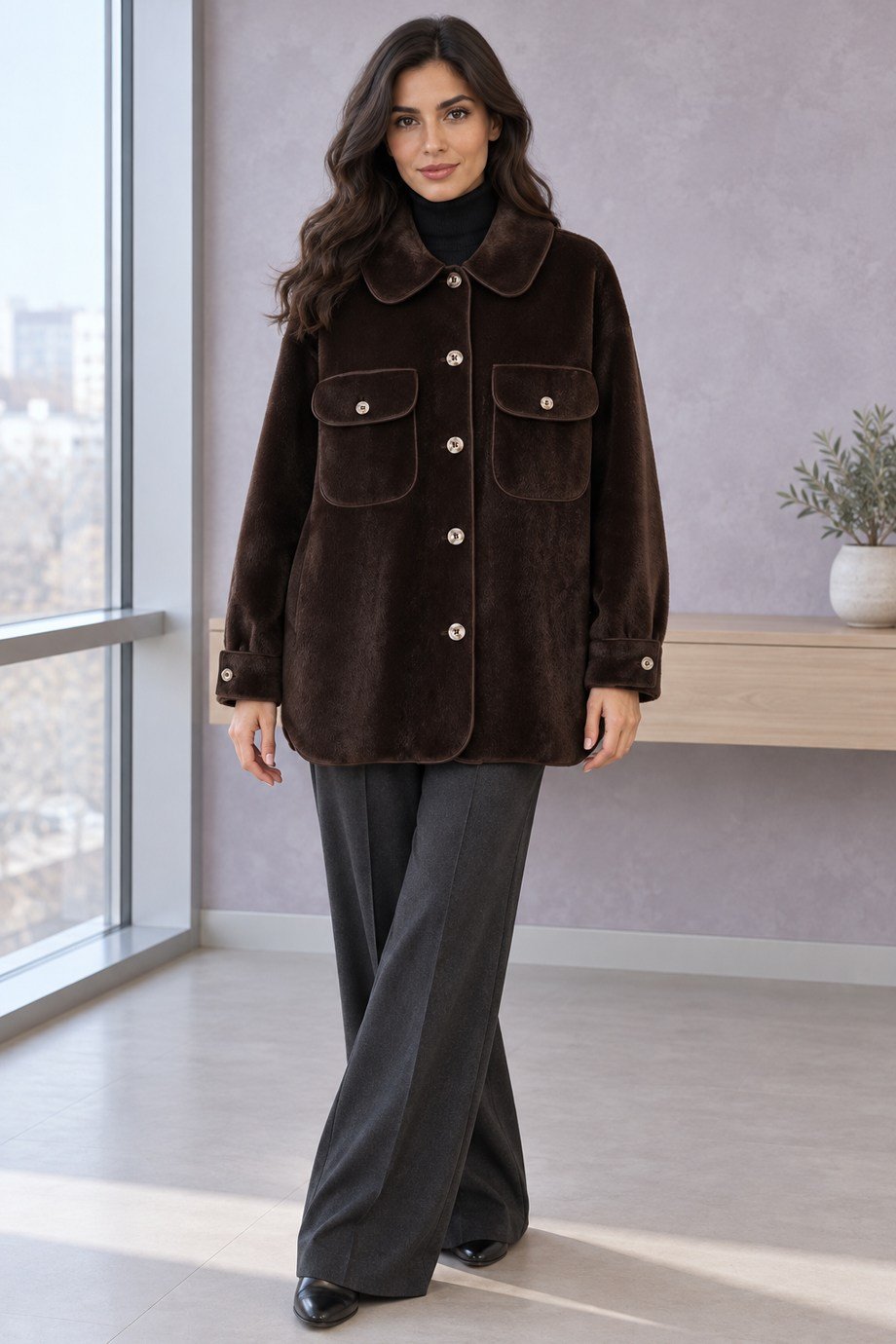 İKOLLKadın Kahve Kap 35851-2K7