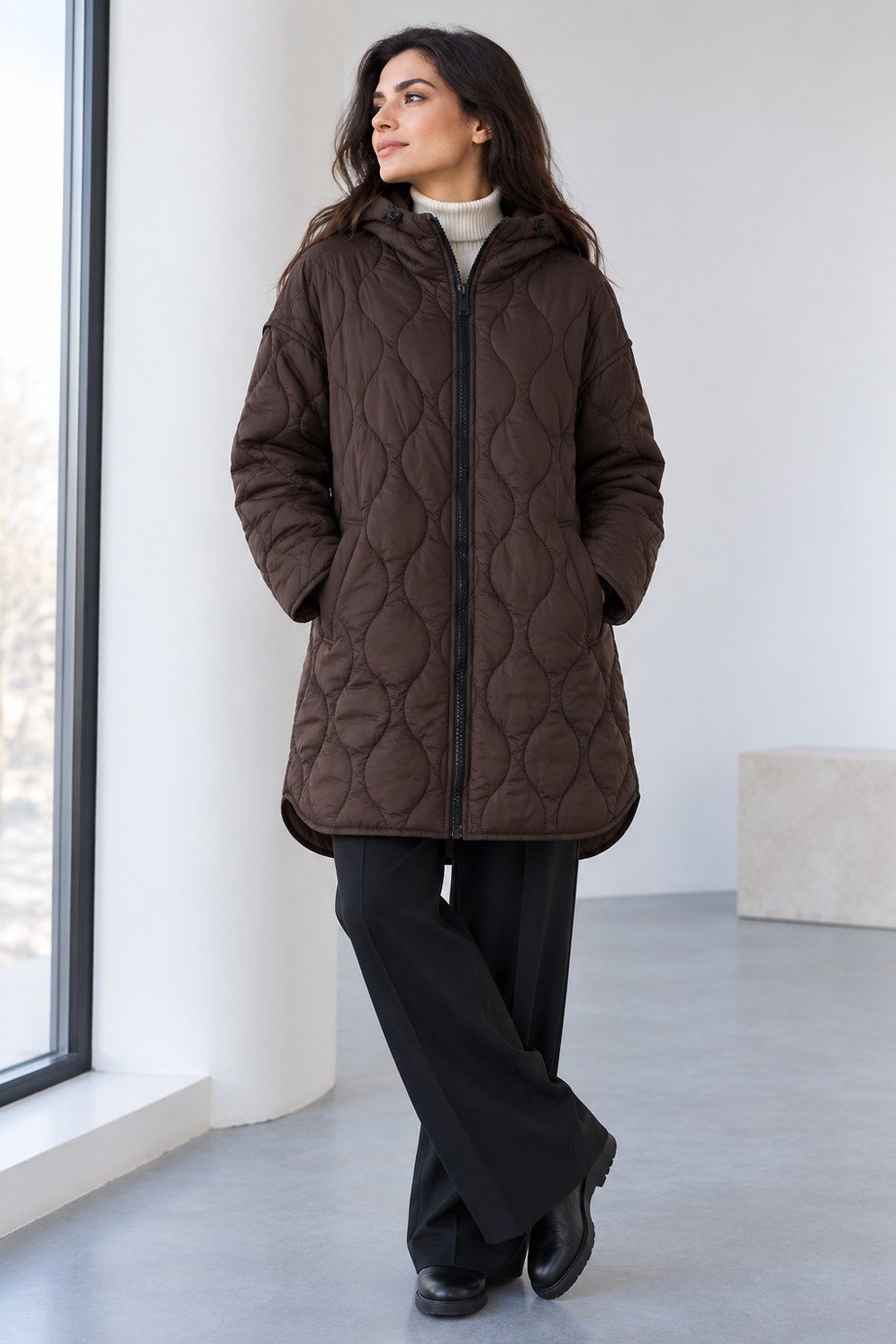 İKOLLKadın Kahve Mont 35424-2K7