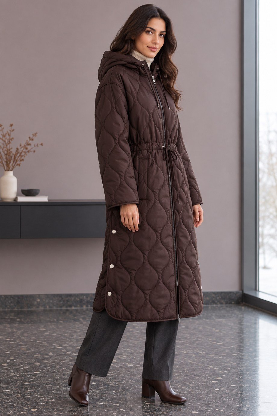 İKOLLKadın Kahve Mont 37854-2K7