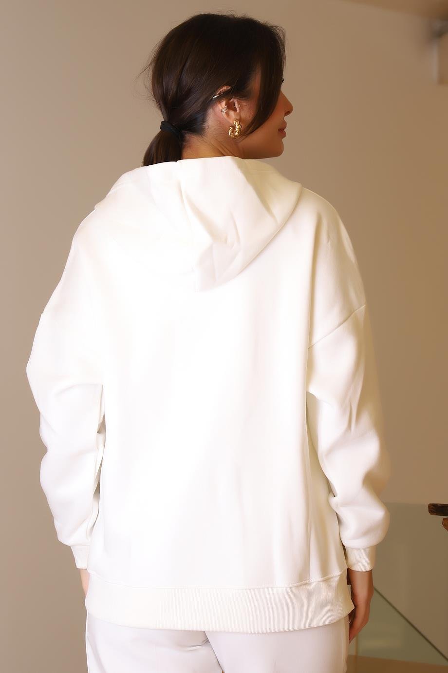 IND ZENTONİ 2K53045-2K5 ZENTONİ SWEAT+EKRU