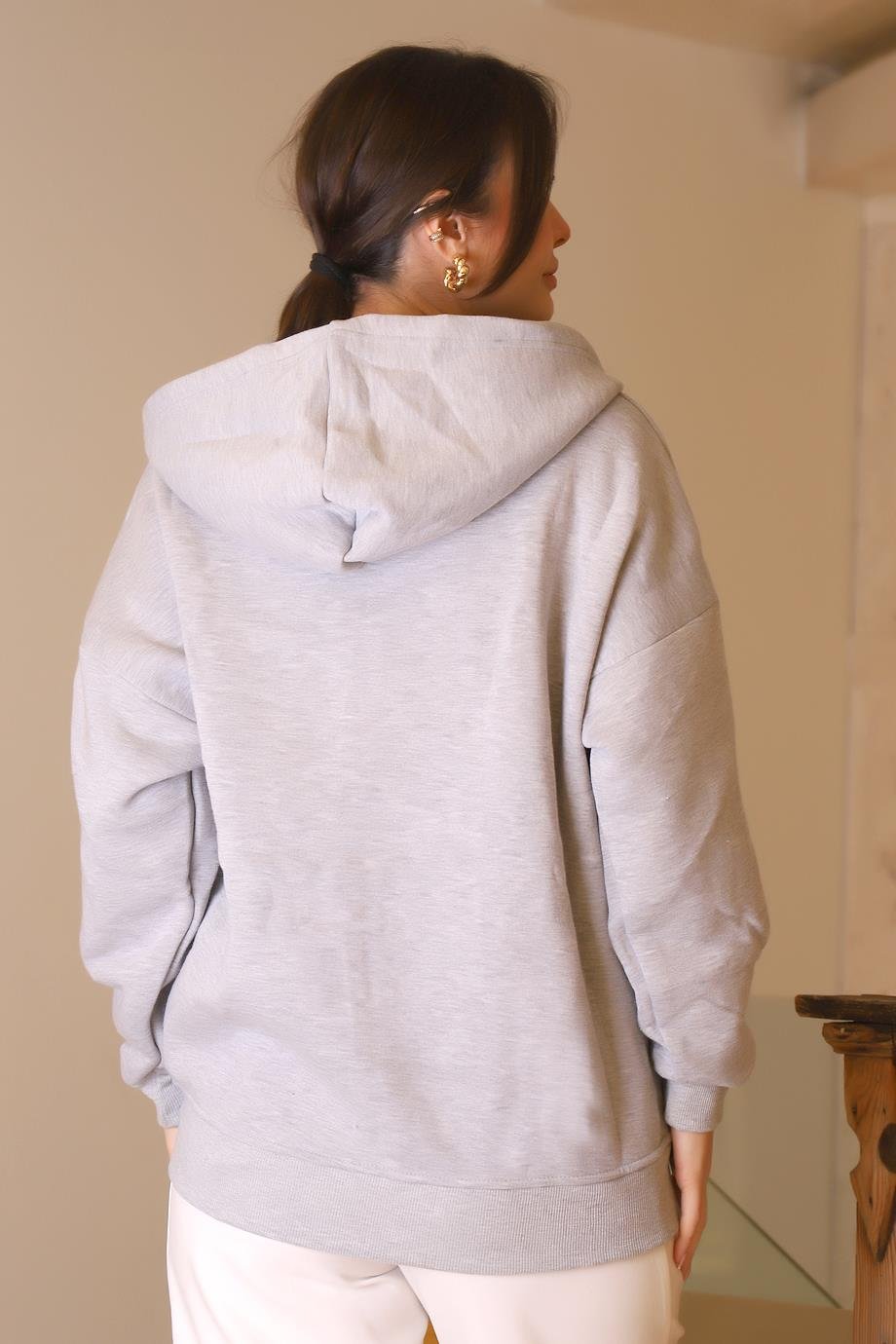 IND ZENTONİ 2K53045-2K5 ZENTONİ SWEAT+GRİ