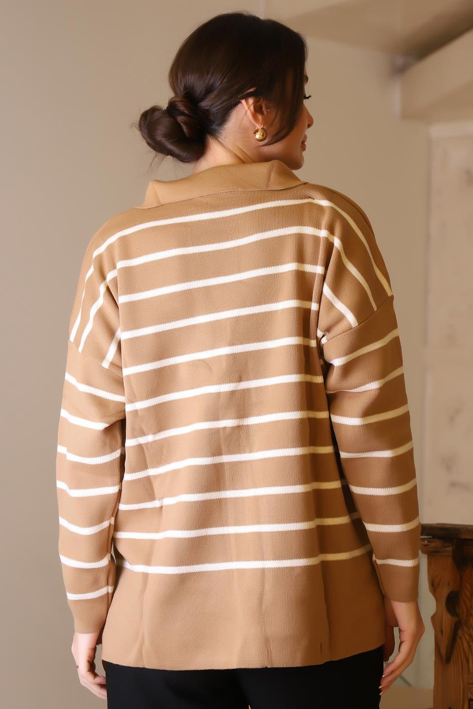 IND ZENTONİ 2K55165-2K5 ZENTONİ TRİKO+CAMEL EKRU