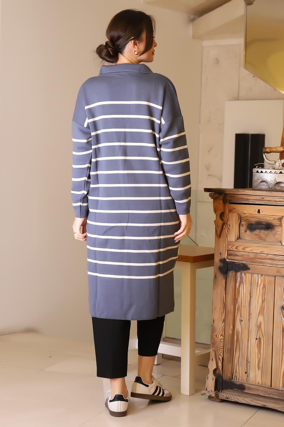 IND ZENTONİ 2K55172-2K5 ZENTONİ ELBİSE+İNDİGO