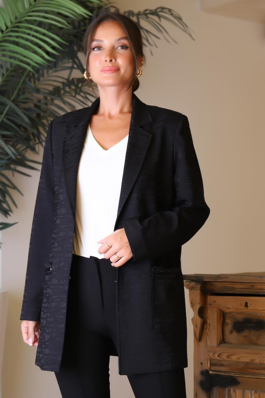 İNDİGO6152-2Y4 İNDİGO CEKETSİYAH