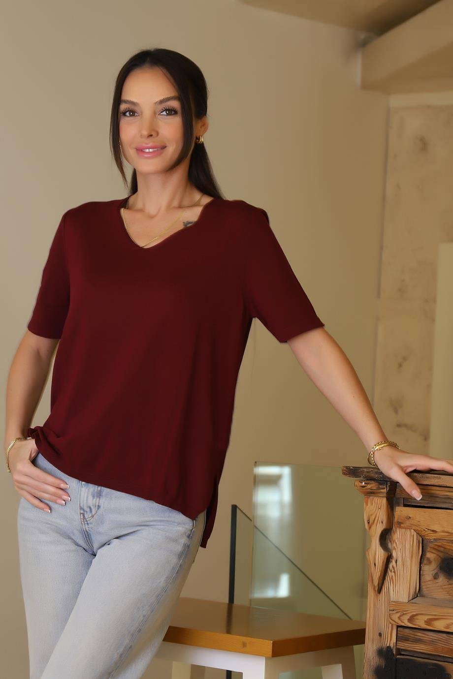 JM BASIC319-2K6 JM TRİKO-BORDO