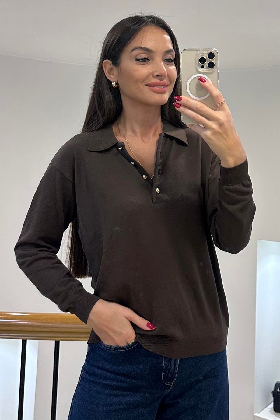 JM BASIC768-2K6 JM TRİKO-KAHVE