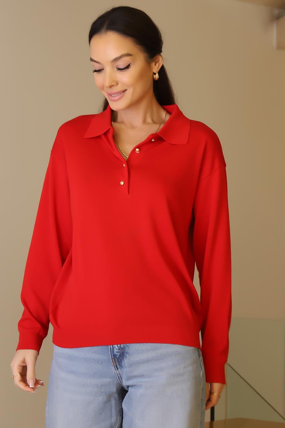 JM BASIC768-2K6 JM TRİKO-KIRMIZI