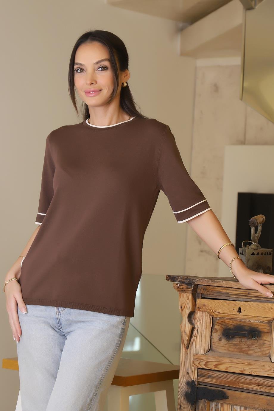 JM BASIC803-2K6 JM TRİKO-KAHVE