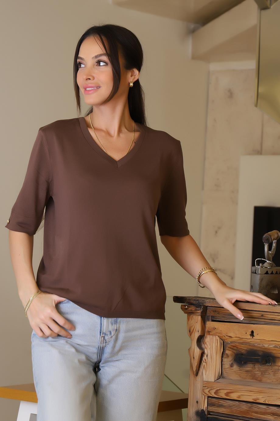 JM BASIC817-2K6 JM TRİKO-KAHVE