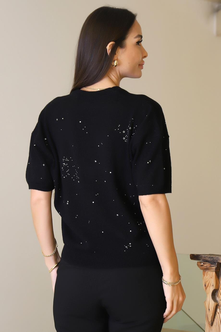 JOINUS198-2K6 JOINUS BLUZ-SİYAH