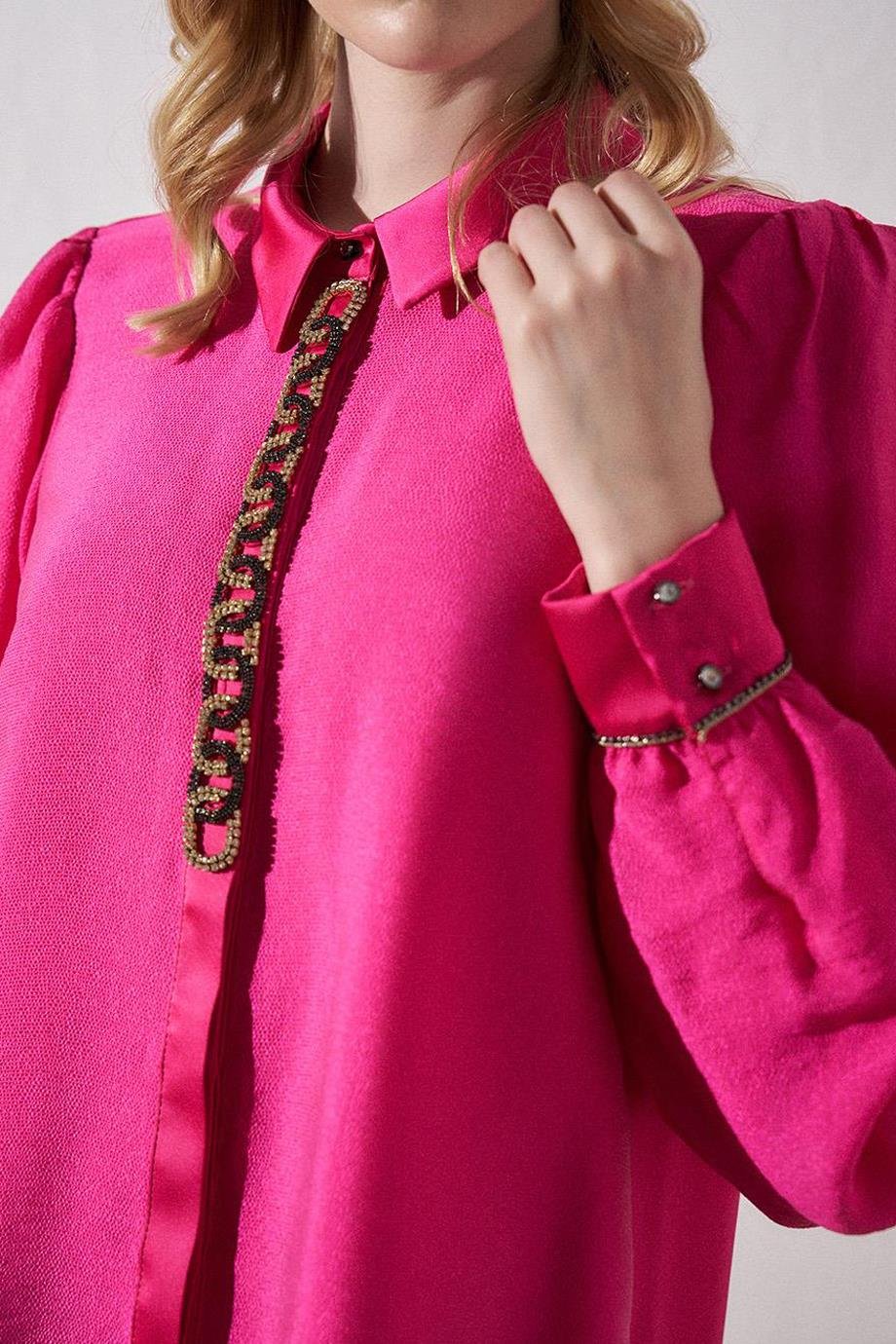 KAYRA21103-2Y4 KAYRA TUNİKFUŞYA