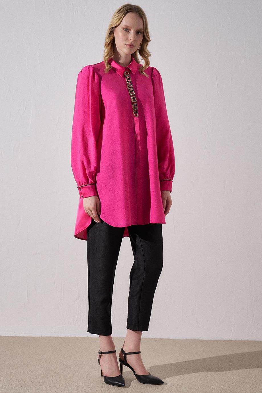 KAYRA21103-2Y4 KAYRA TUNİKFUŞYA