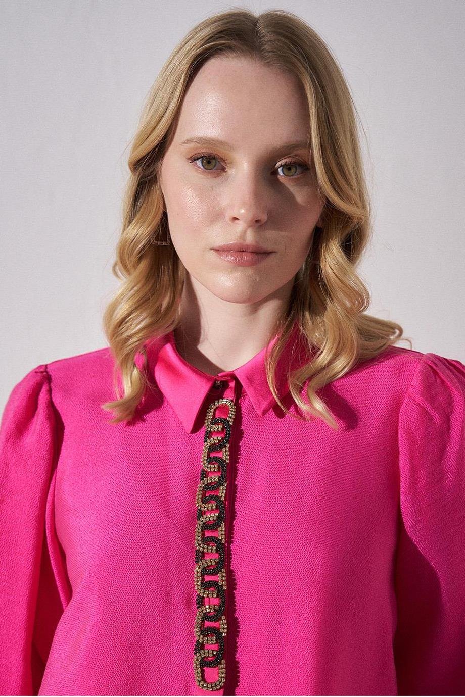 KAYRA21103-2Y4 KAYRA TUNİKFUŞYA