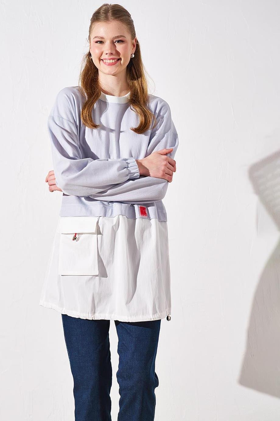 KAYRA31013-2Y4 KAYRA SWEATMAVİ