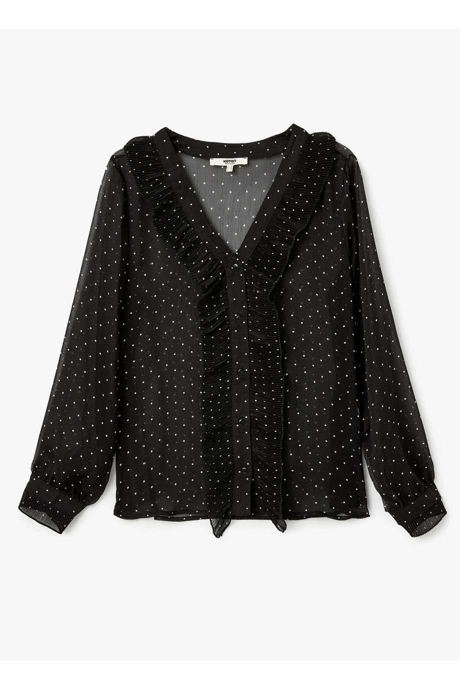 KOTON5SAK60183UW-2Y5 KOTON GÖMLEKBEYAZ DESENLİ