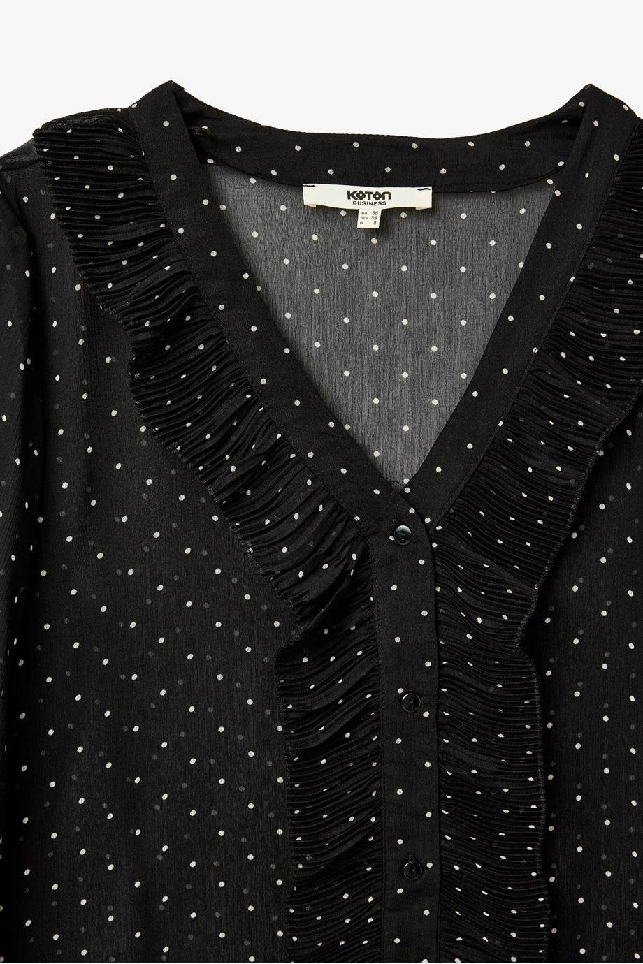 KOTON5SAK60183UW-2Y5 KOTON GÖMLEKBEYAZ DESENLİ