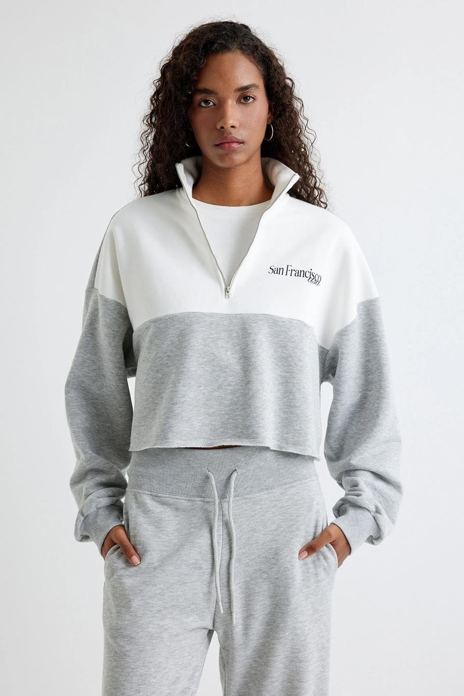 KOTON5WAK10236EK-2K5 KOTON SWEATGRİ