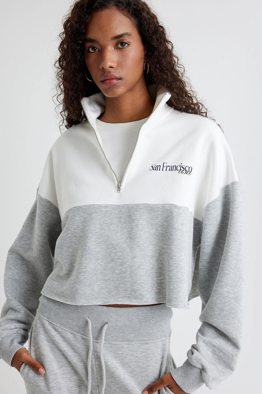 KOTON5WAK10236EK-2K5 KOTON SWEATGRİ