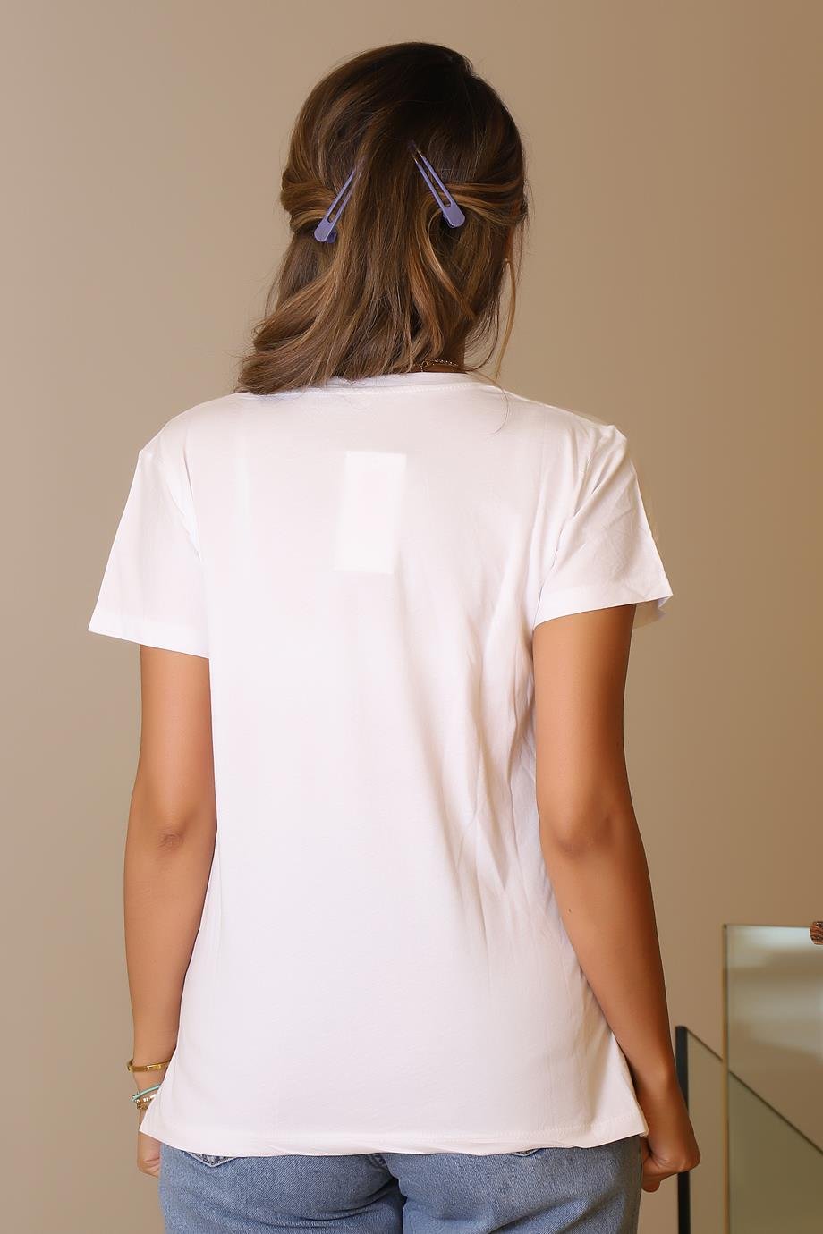 LADERRA126-2Y5 LADERRA T-SHIRTBEYAZ