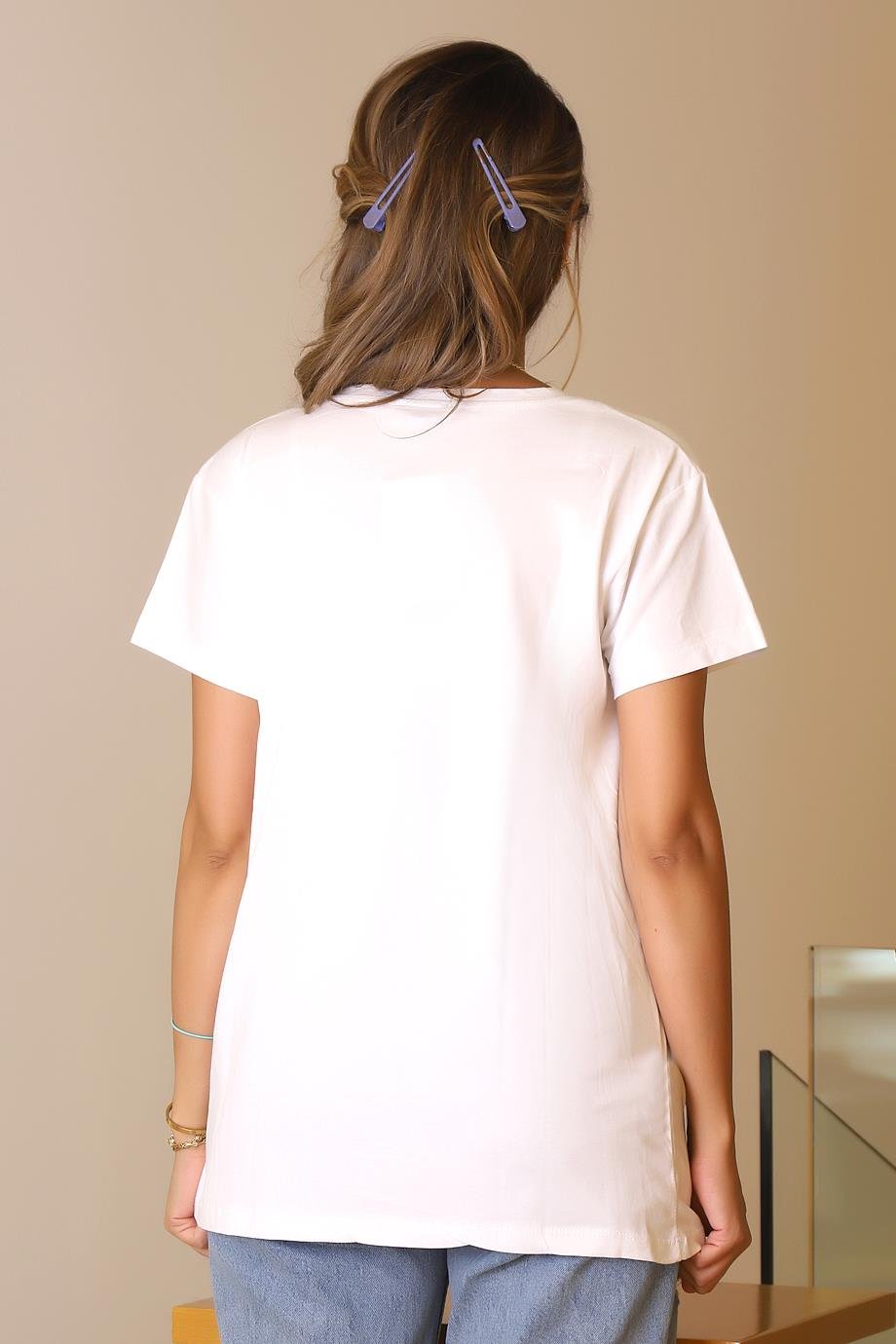LADERRA20-2Y5 LADERRA T-SHIRTBEYAZ