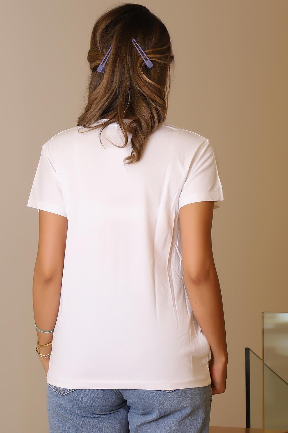 LADERRA31-2Y5 LADERRA T-SHIRTBEYAZ