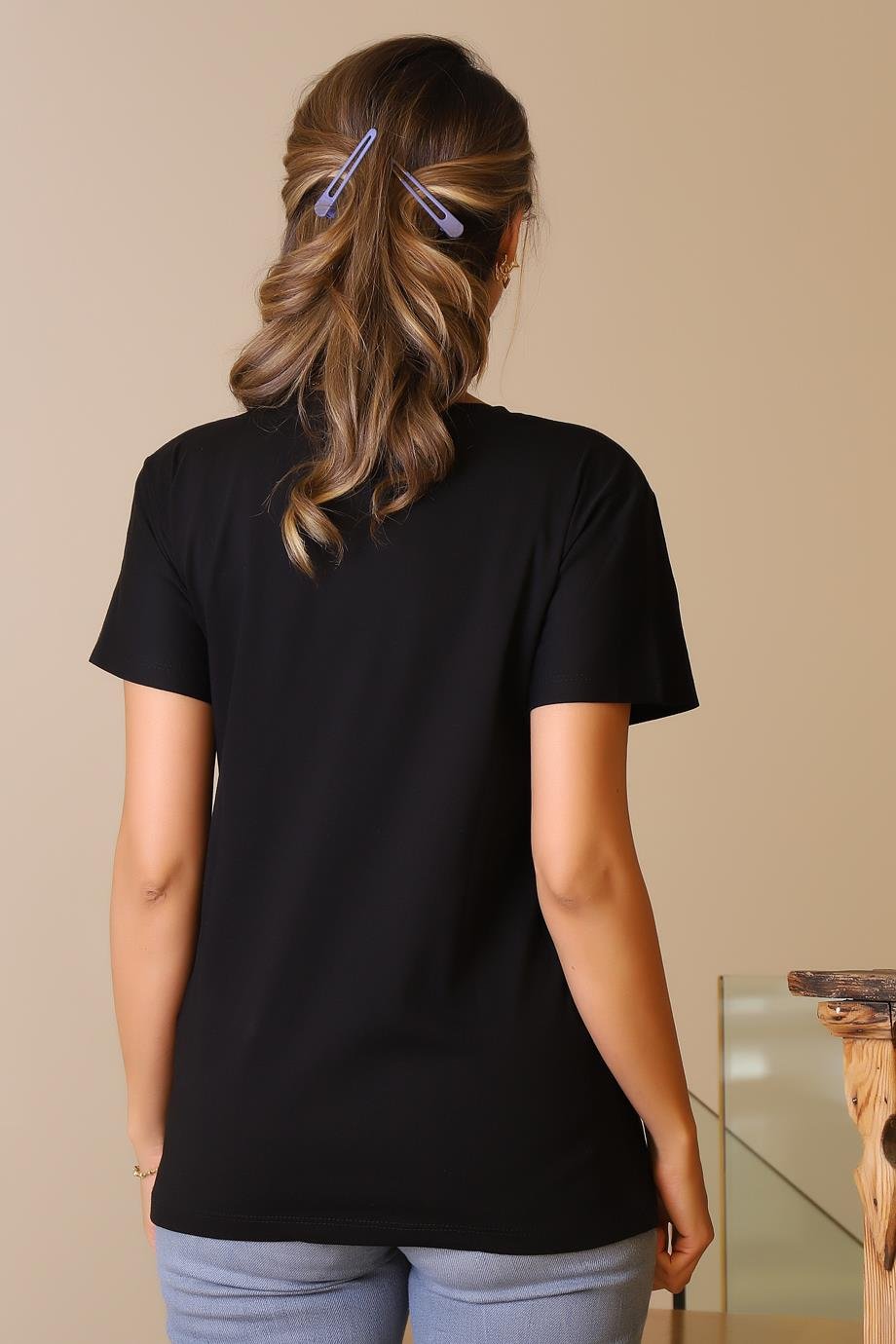 LADERRA31-2Y5 LADERRA T-SHIRTSİYAH