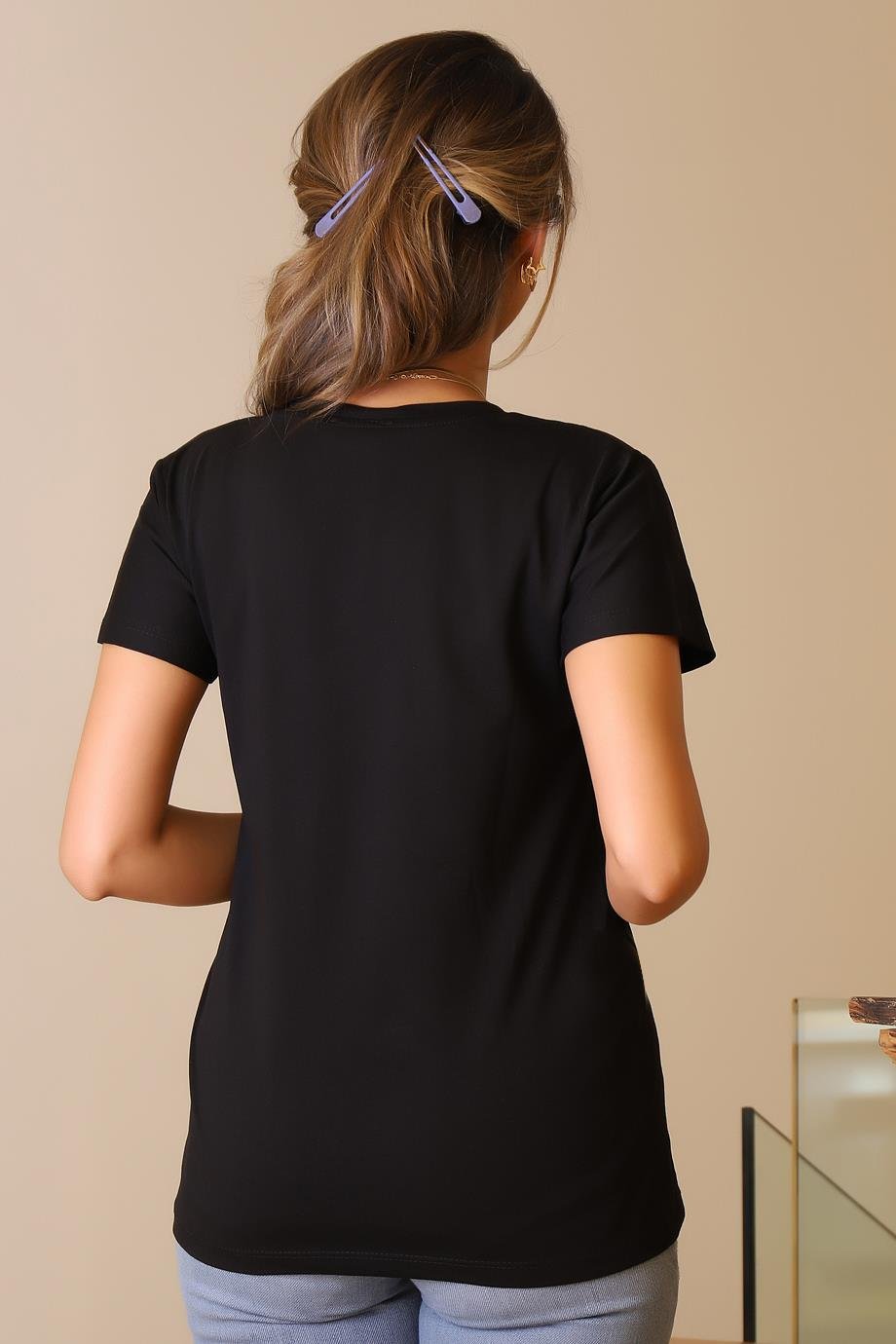 LADERRA34-2Y5 LADERRA TSHIRTSİYAH