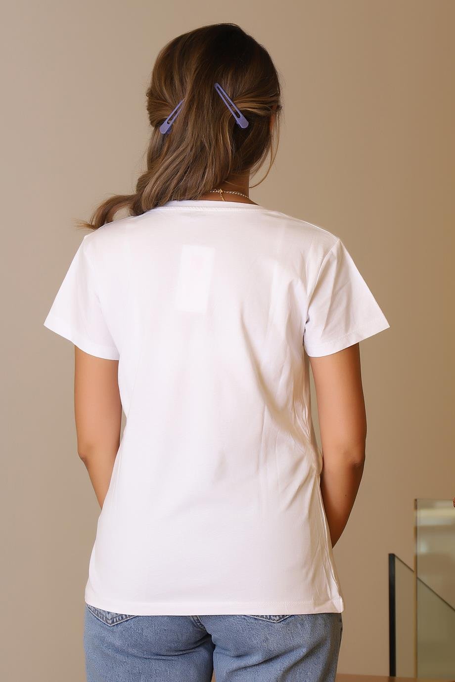 LADERRA42-2Y5 LADERRA T-SHIRTBEYAZ