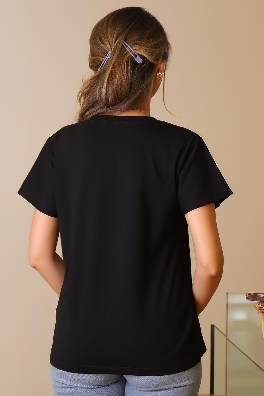 LADERRA45-2Y5 LADERRA T-SHIRTSİYAH