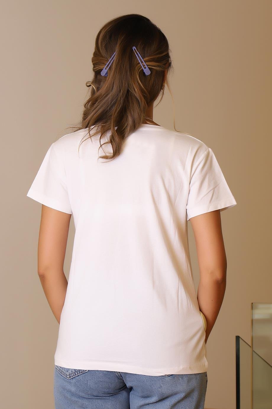 LADERRA63-2Y5 LADERRA  T-SHIRTBEYAZ