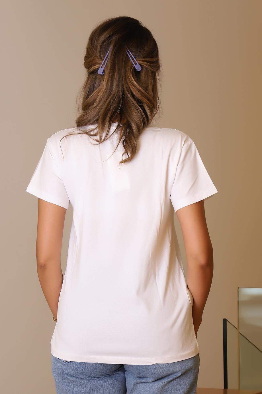 LADERRA64-2Y5 LADERRA TSHIRTBEYAZ