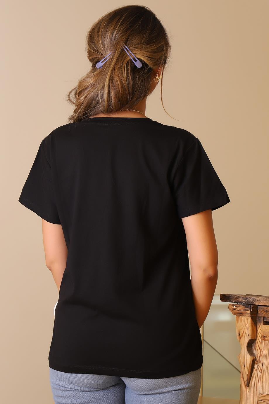 LADERRA66-2Y5 LADERRA T-SHIRTSİYAH