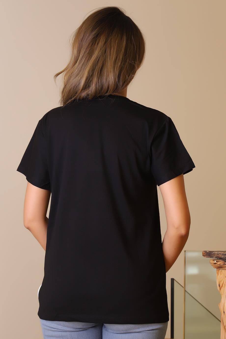 LADERRA84-2Y5 LADERRA TSHIRTSİYAH