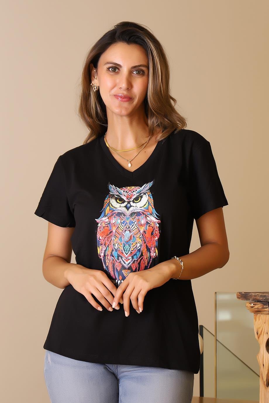 LADERRA84-2Y5 LADERRA TSHIRTSİYAH