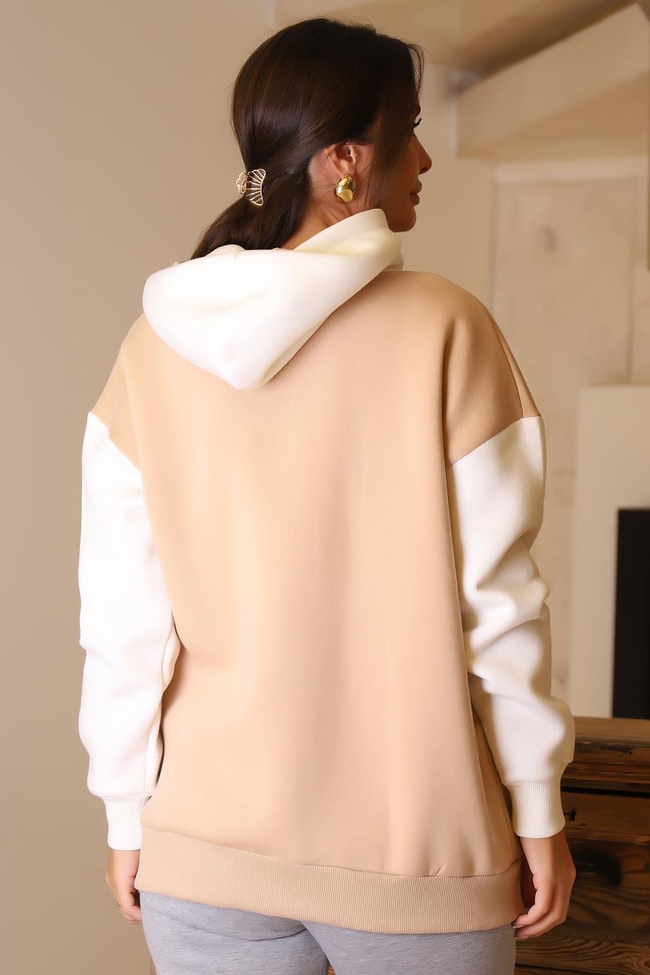 LEE COOPER241011-2K4 LEE COOPER JENNY SWEATBEJ BEYAZ