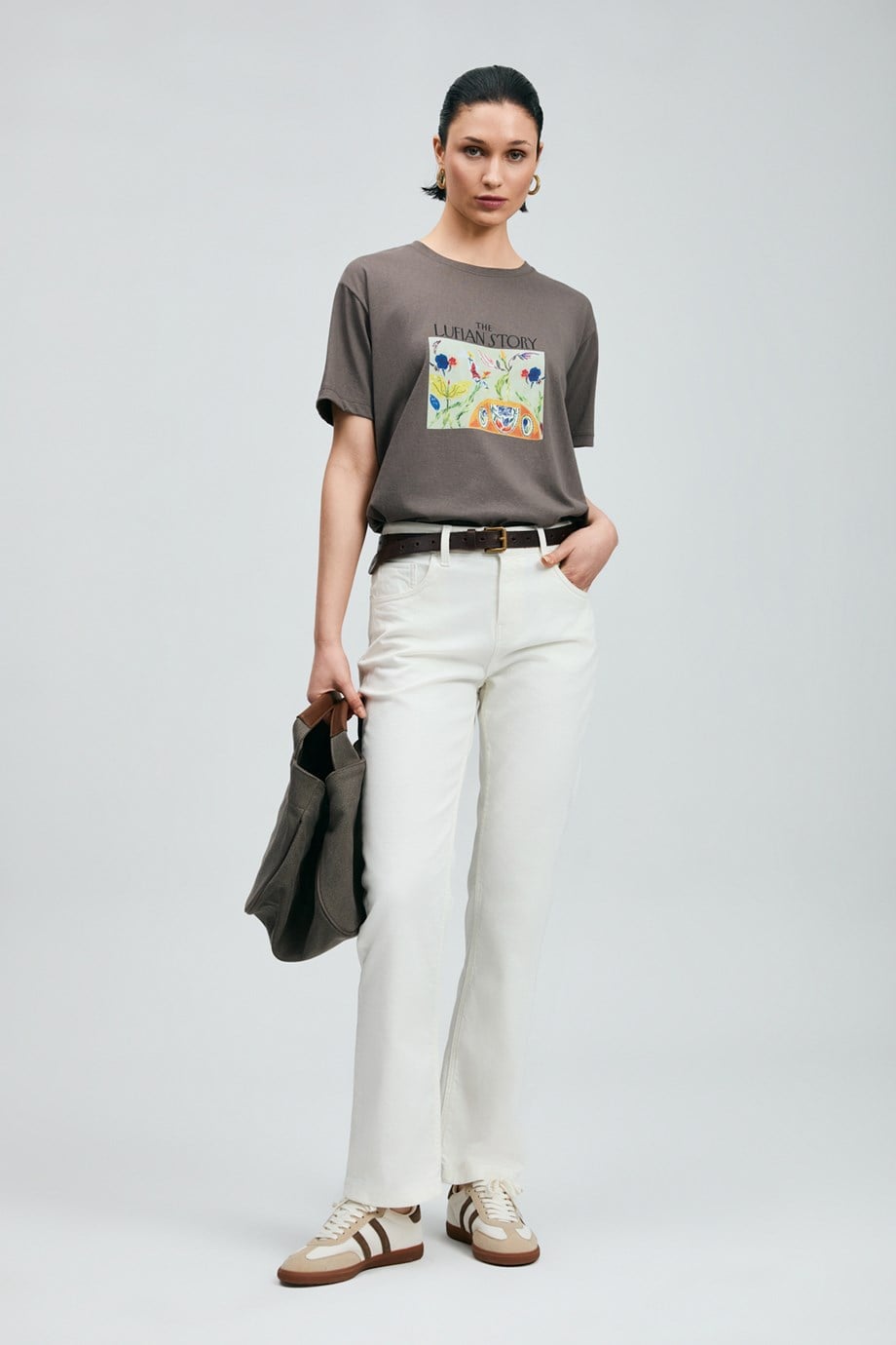 LUFİAN BAYAN121020040 POLY-2Y6 LUFIAN T-SHIRT-VİZON