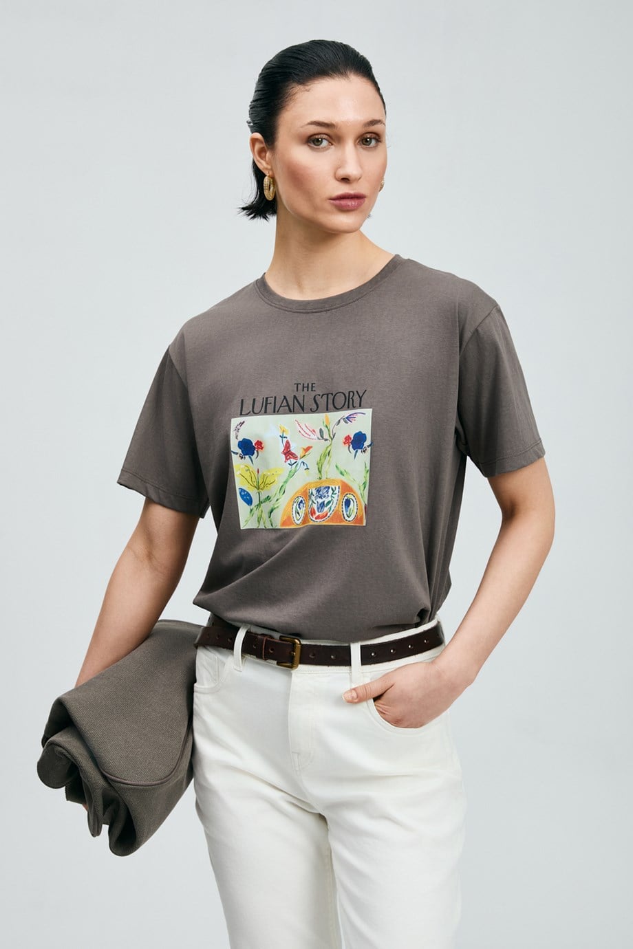 LUFİAN BAYAN121020040 POLY-2Y6 LUFIAN T-SHIRT-VİZON