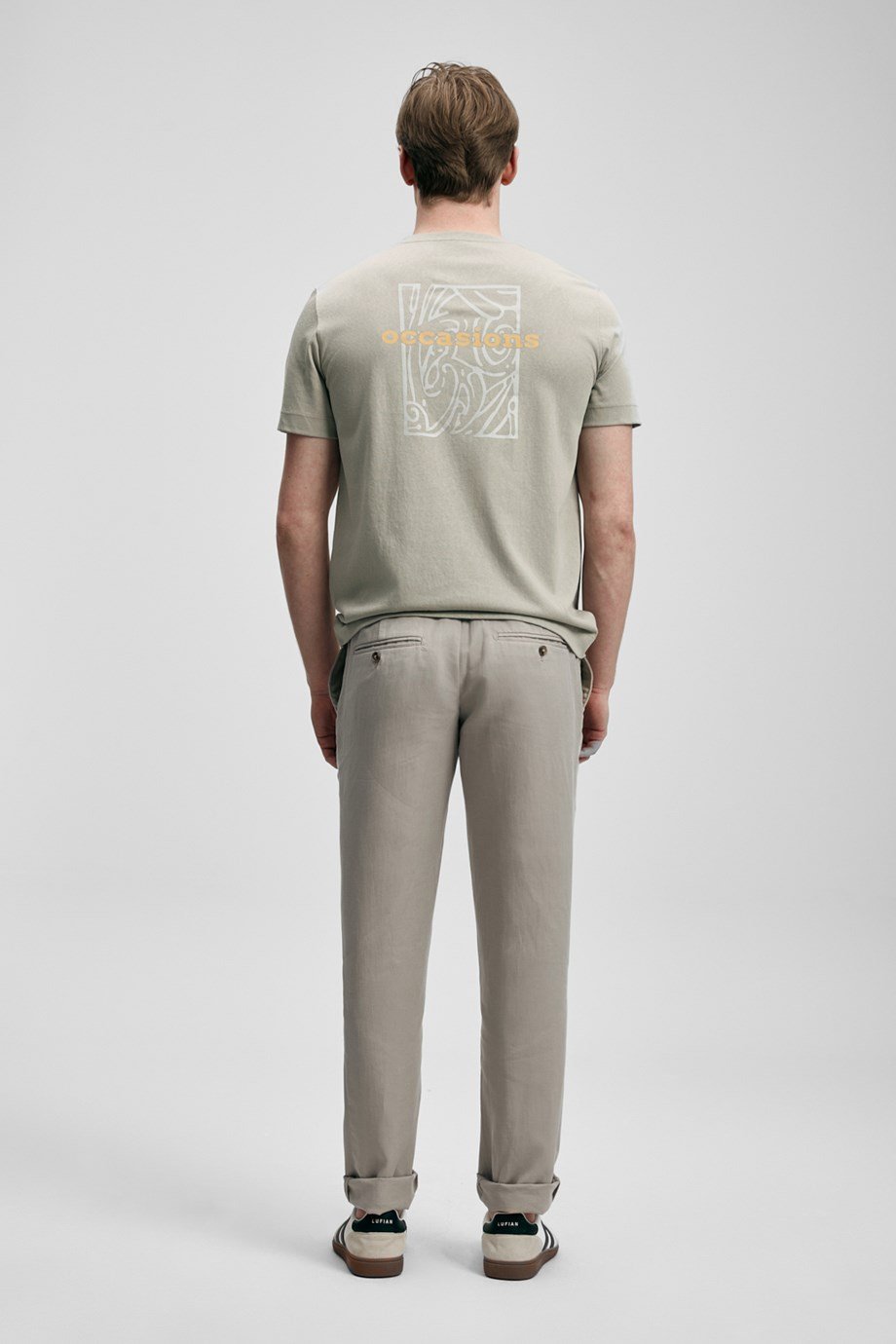 LUFİAN ERKEK111020286 POWER-2Y6 LUFIAN T-SHIRT-BEJ