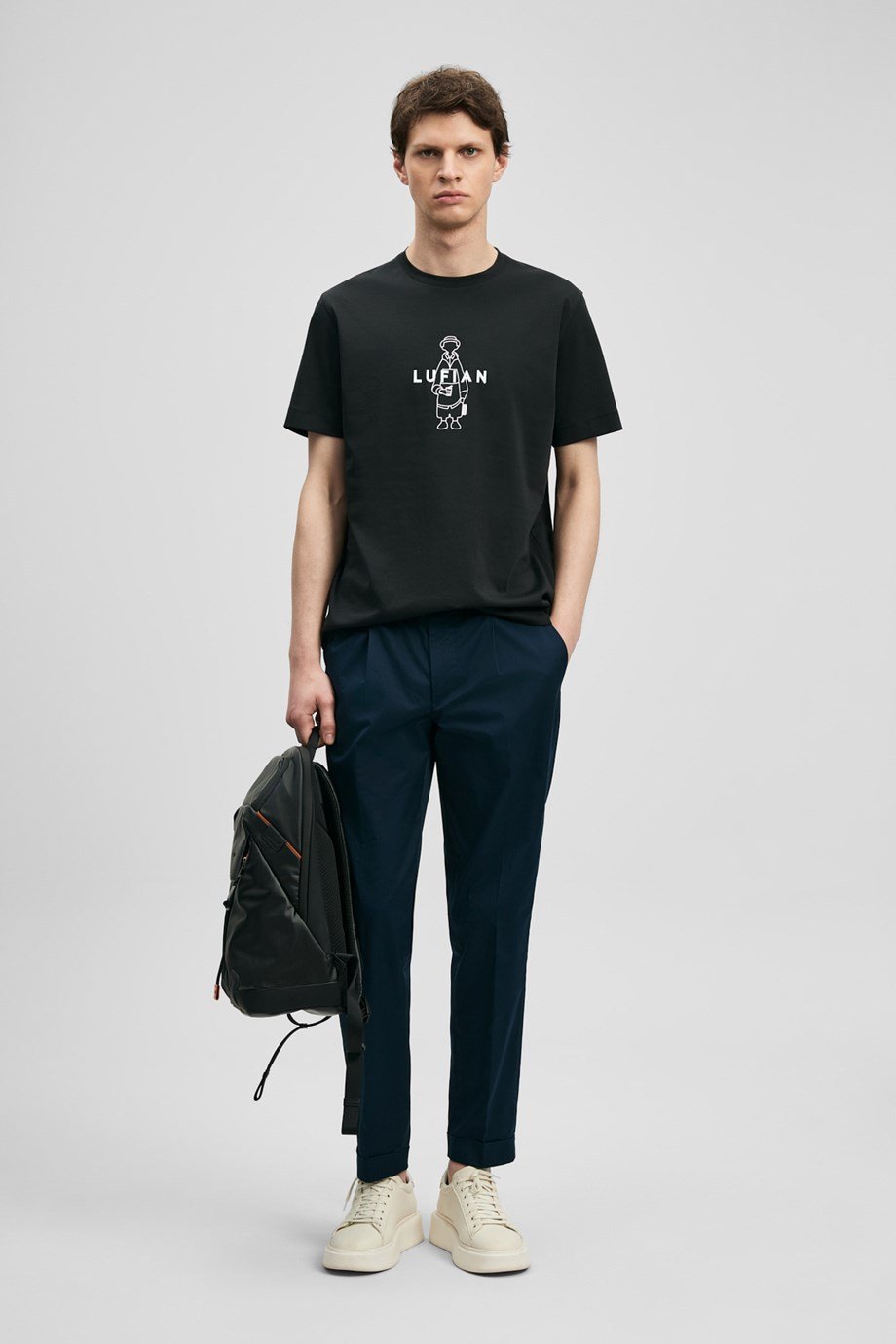 LUFİAN ERKEK111020307 SIMBAD-2Y6 LUFIAN T-SHIRT-SİYAH