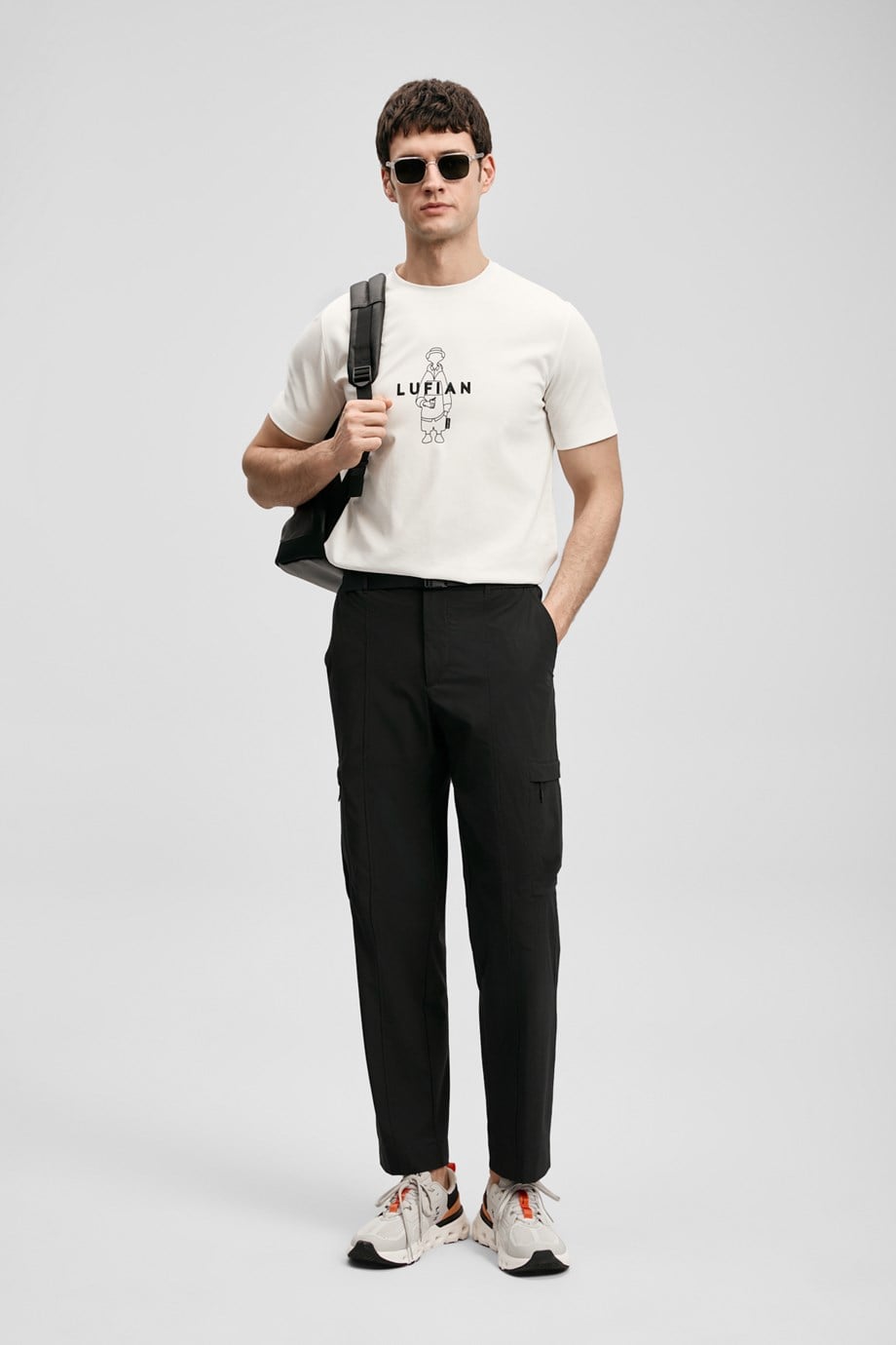 LUFİAN ERKEK111020307 SIMBAD-2Y6 LUFIAN T-SHIRT-KIRIK BEYAZ